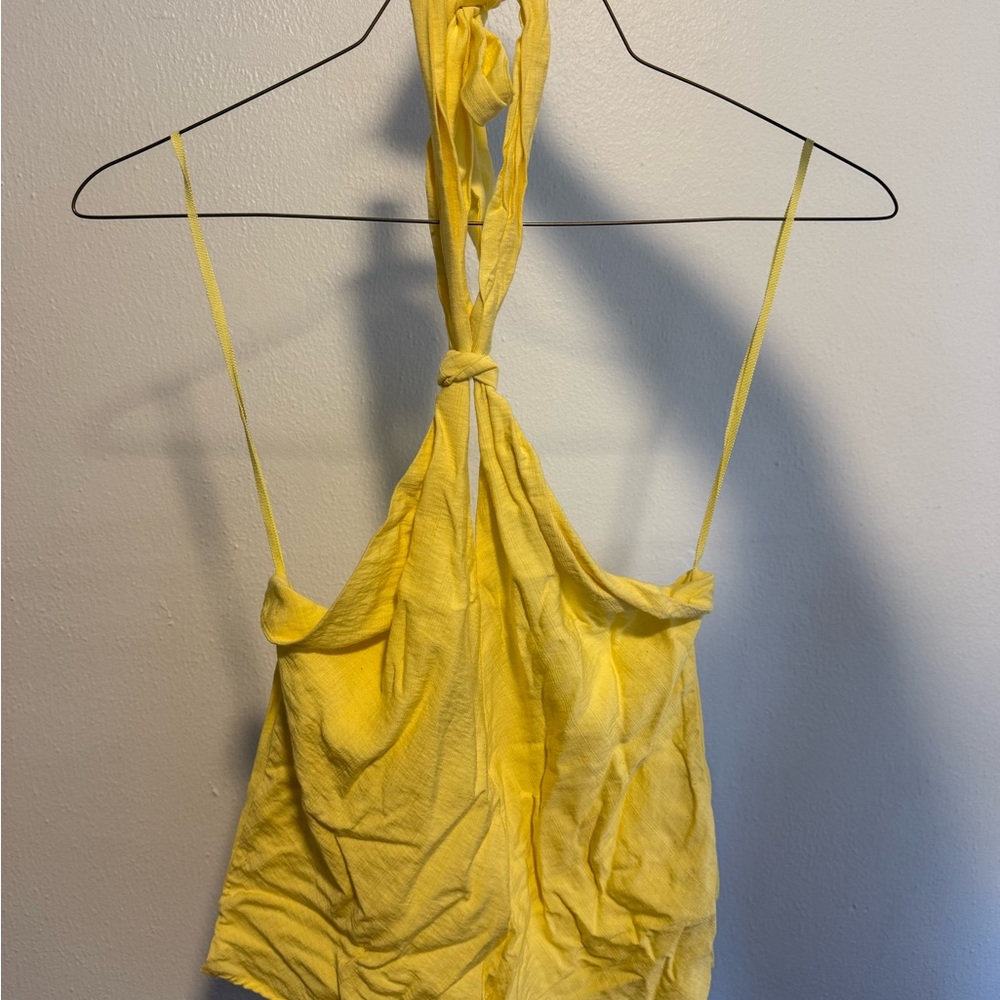 REVOLVE Sunny Yellow Tie-Back Tank Top